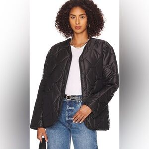 ANINE BING Andy Bomber Jacket QUILTED COAT size Small, No Flaw, classic style